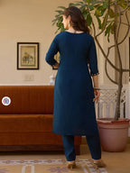 Viscose Chanderi Hand Work Kurti Bottom With Dupatta