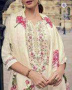 Viscose Jacquard Kurti Bottom With Dupatta design