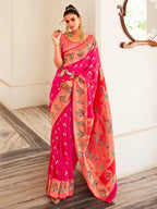 Love Bird Paithani Soft Pethani Silk Zari Weaving Saree