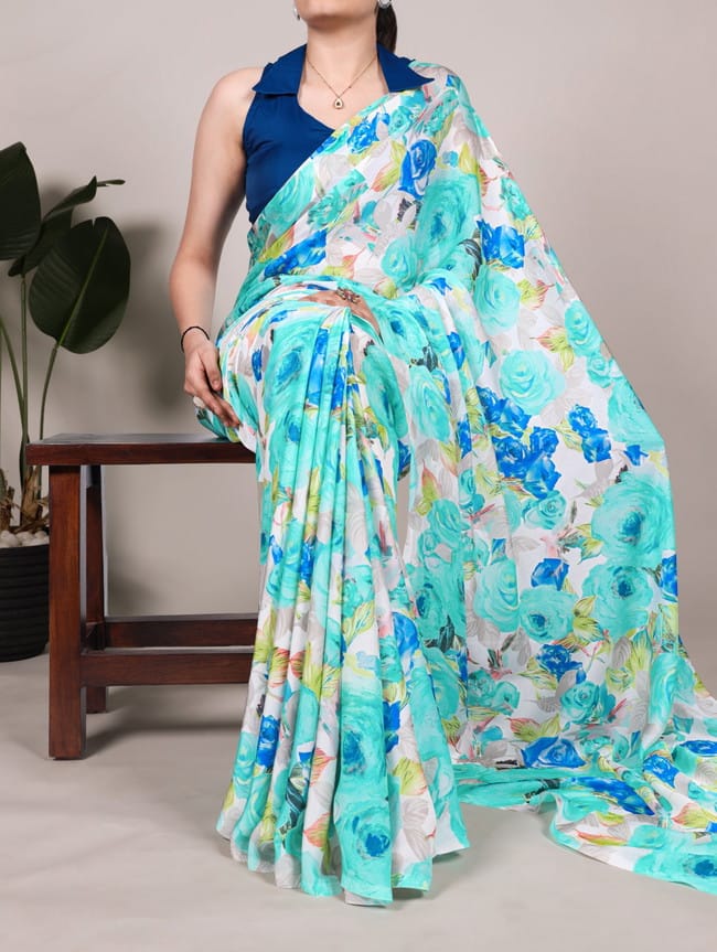 Designer Satin Saree Collection