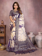 Simran Satin Silk Sibori Printed Saree