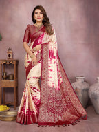 Simran Satin Silk Sibori Printed Saree