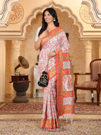 Festive Wear Linen Cotton Fancy Saree Collection