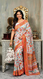 Festive Wear Linen Cotton Fancy Saree Collection