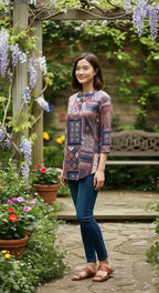 Flower vol 3 Rayon Fancy Top Tunic Collection