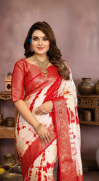 Simran Satin Silk Sibori Printed Saree