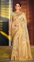 Traditional Wear Stylish Banarasi Silk Saree Collection