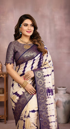 Simran Satin Silk Sibori Printed Saree