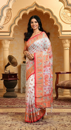 Festive Wear Linen Cotton Fancy Saree Collection