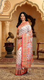 Festive Wear Linen Cotton Fancy Saree Collection