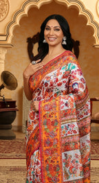 Festive Wear Linen Cotton Fancy Saree Collection